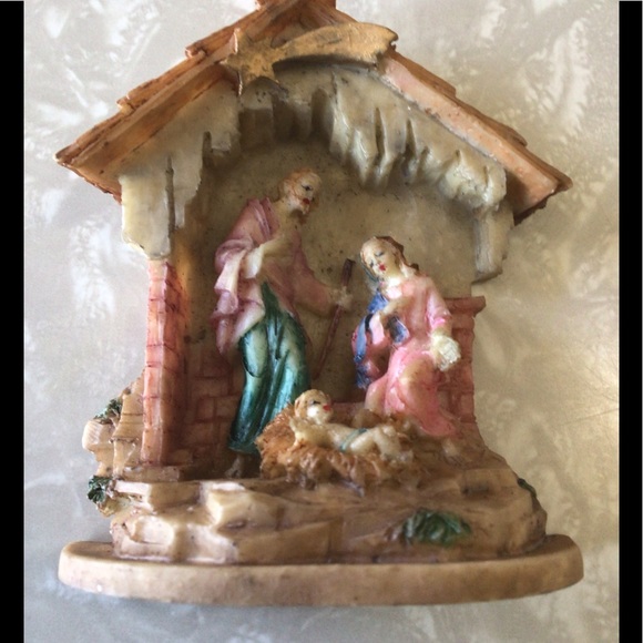 Hand painted nativity scene Art Mark Christmas collection. - Picture 1 of 7